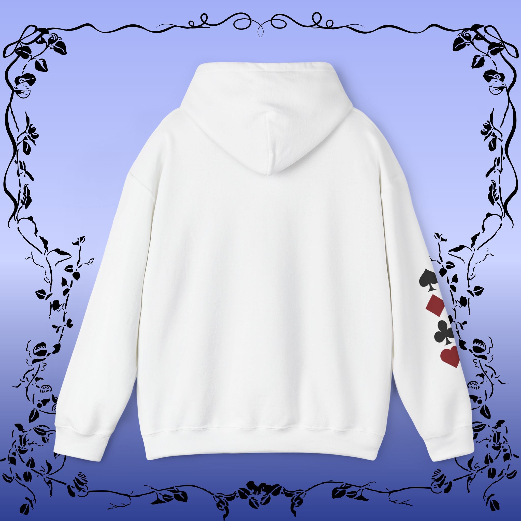 Black & White Alice in Wonderland Hoodie