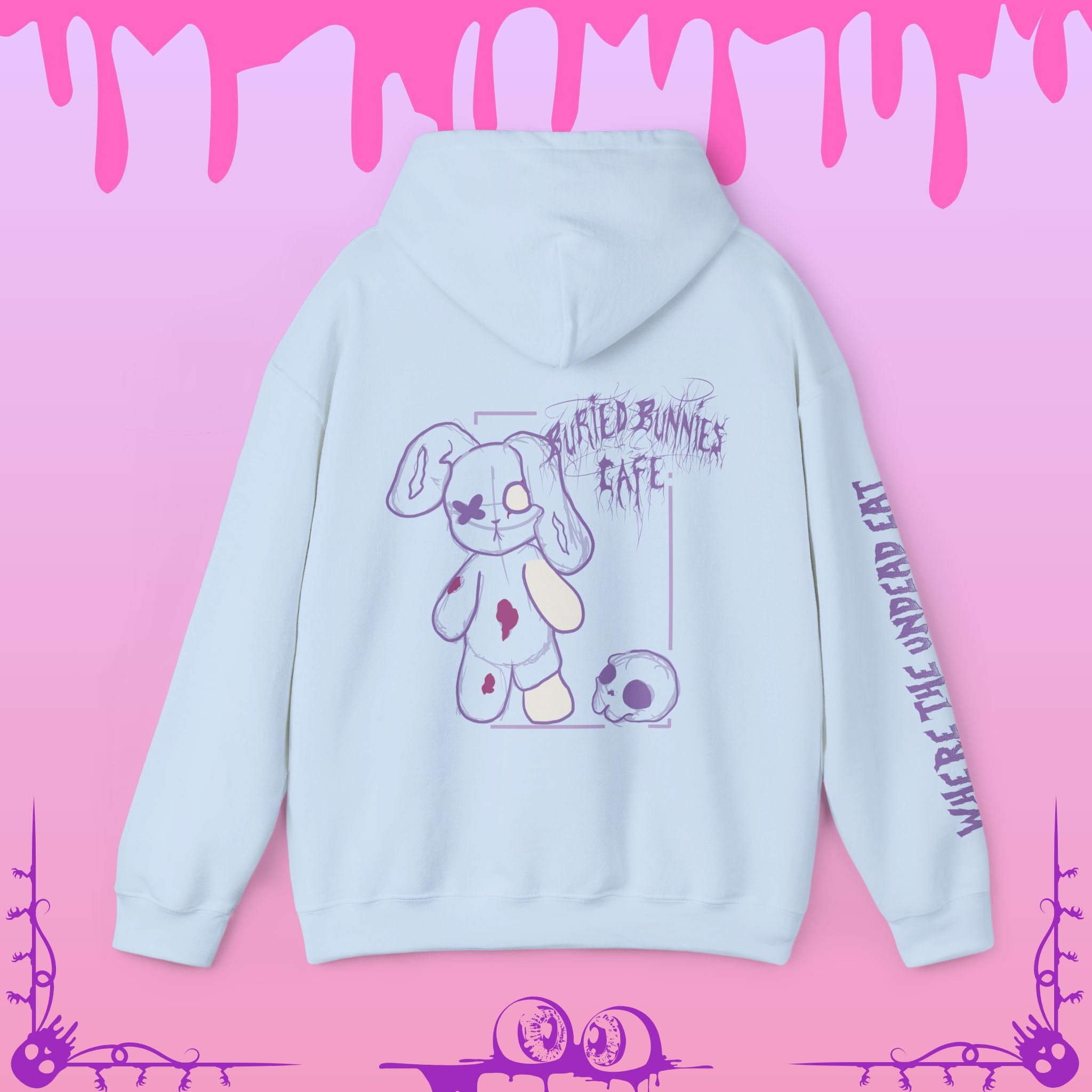 "Sketch" of the Buried Bunnies Cafe Hoodie