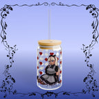 Alice in Wonderland Colored Sipper Glass