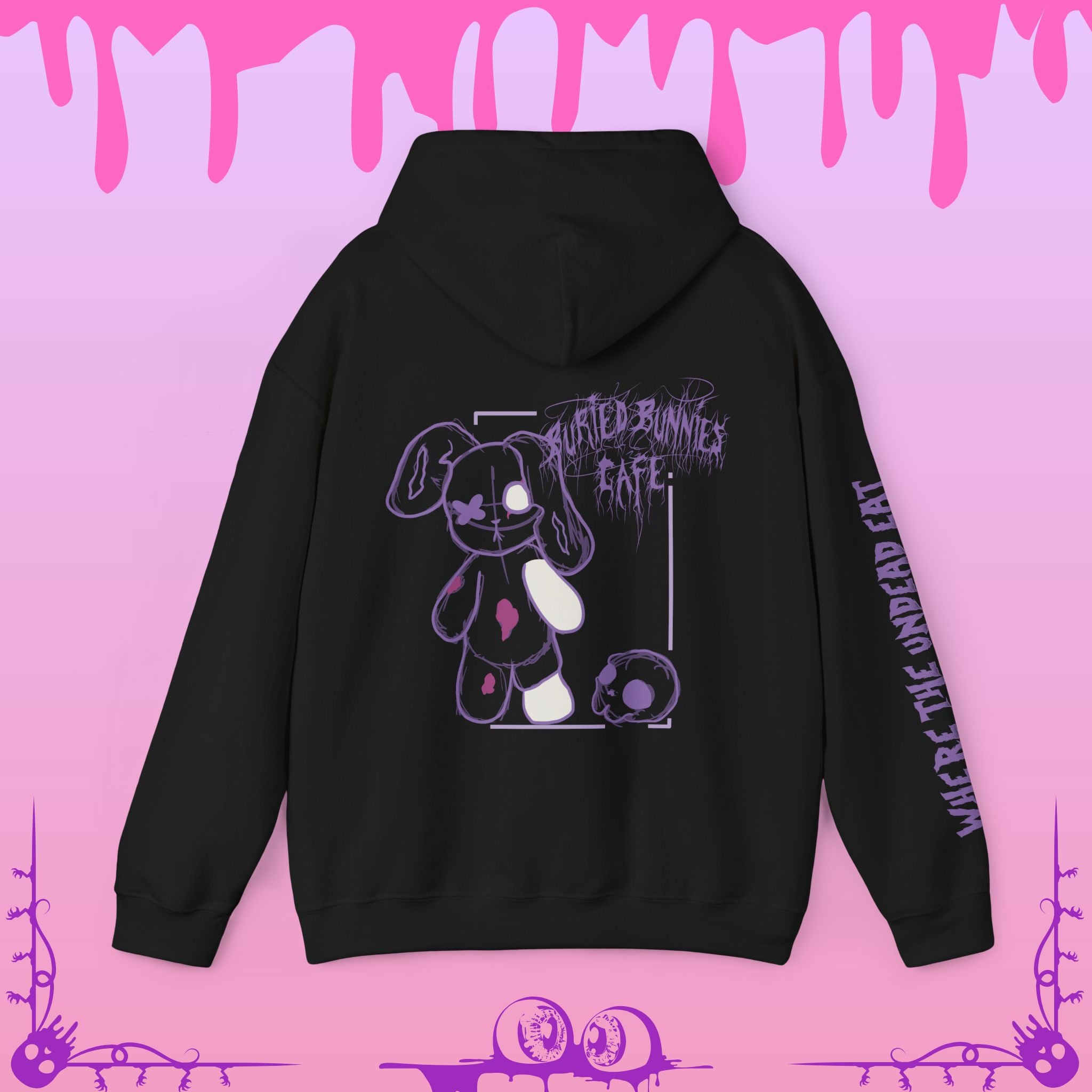 "Sketch" of the Buried Bunnies Cafe Hoodie