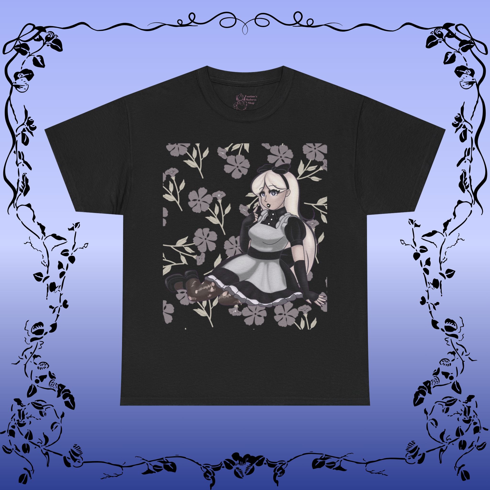 Black & White Alice in Wonderland T-Shirt