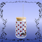 Alice in Wonderland Black & White Sipper Glass