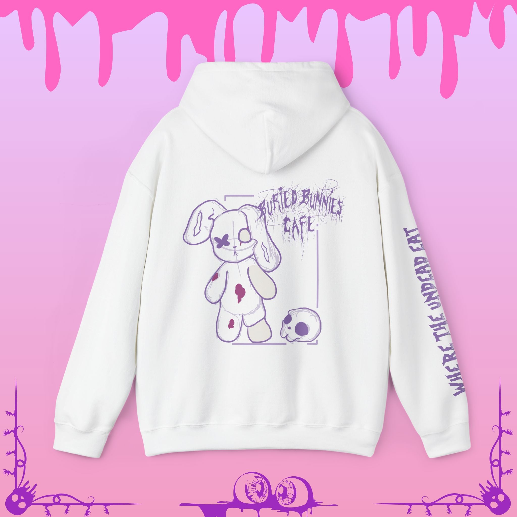 "Sketch" of the Buried Bunnies Cafe Hoodie
