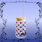 Alice in Wonderland Colored Sipper Glass