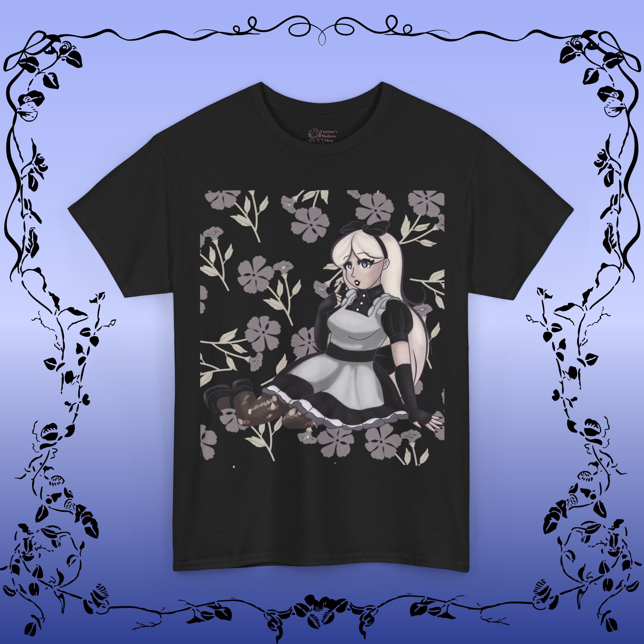 Black & White Alice in Wonderland T-Shirt