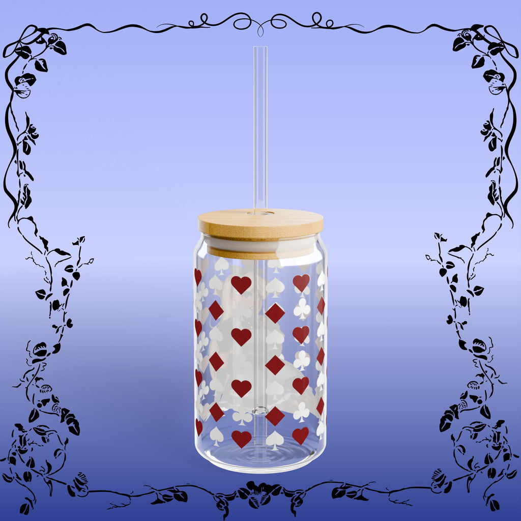 Alice in Wonderland Colored Sipper Glass