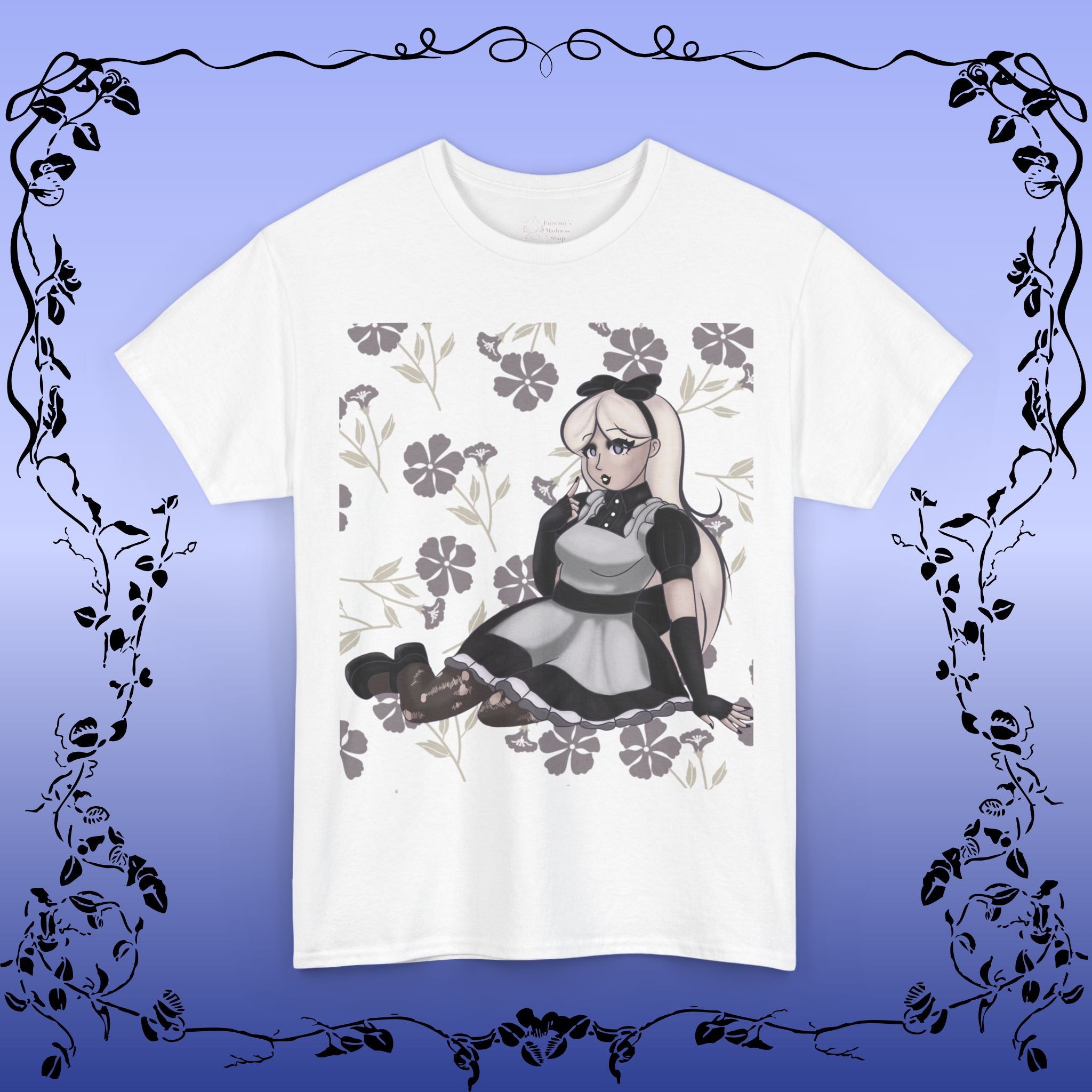 Black & White Alice in Wonderland T-Shirt
