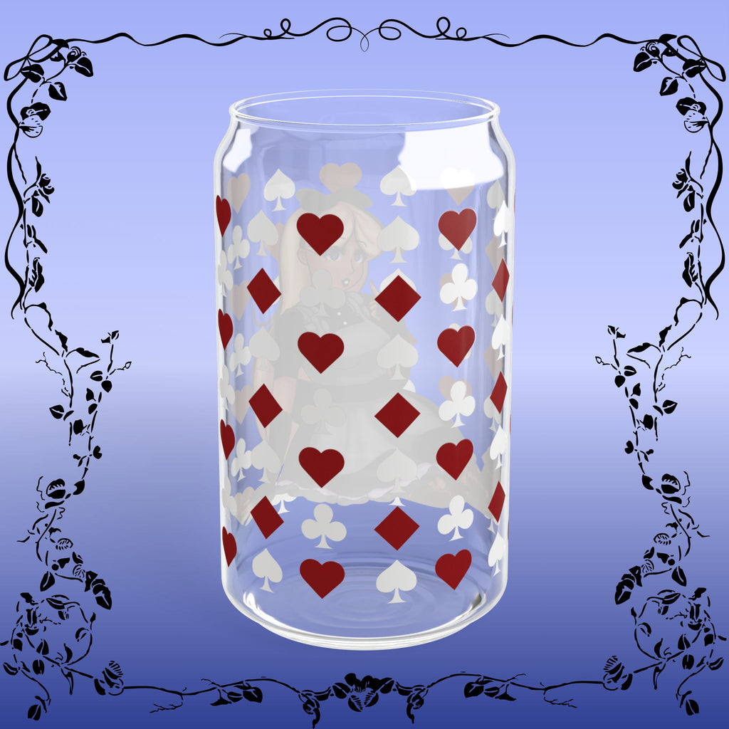 Alice in Wonderland Colored Sipper Glass