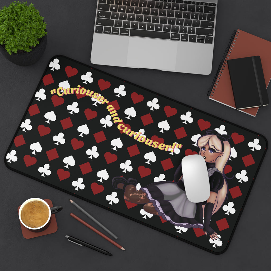 Desk Mat - Alice in Wonderland Red & Black Design