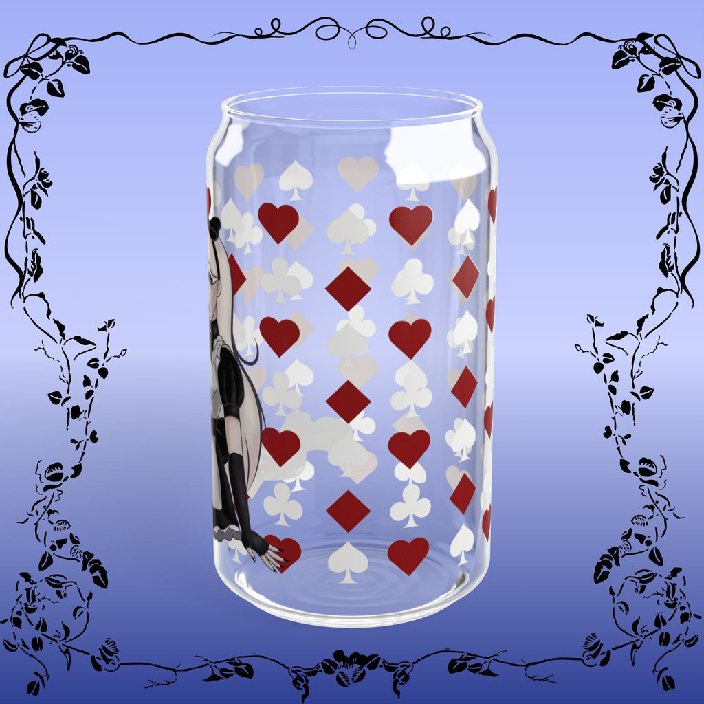 Alice in Wonderland Black & White Sipper Glass