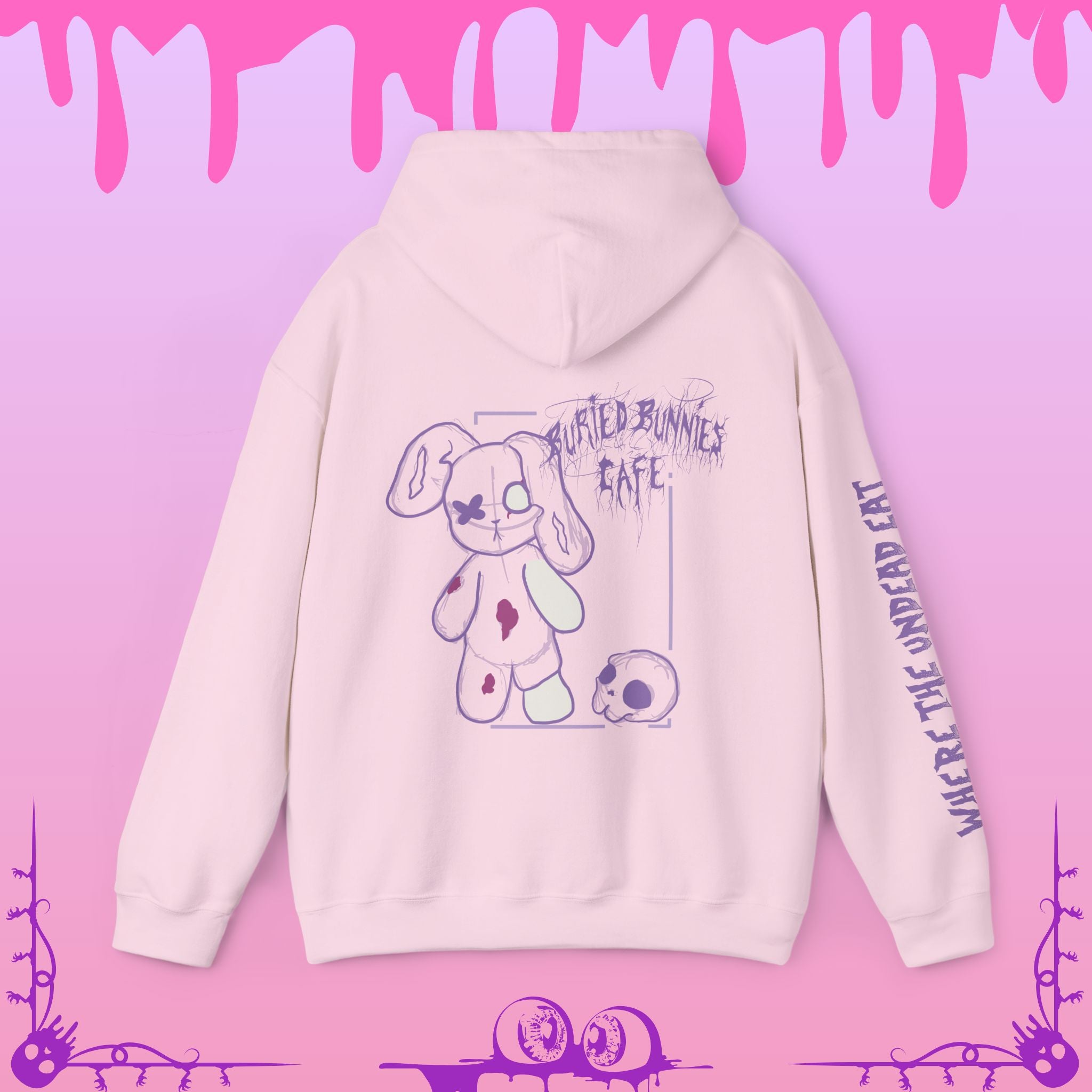 "Sketch" of the Buried Bunnies Cafe Hoodie