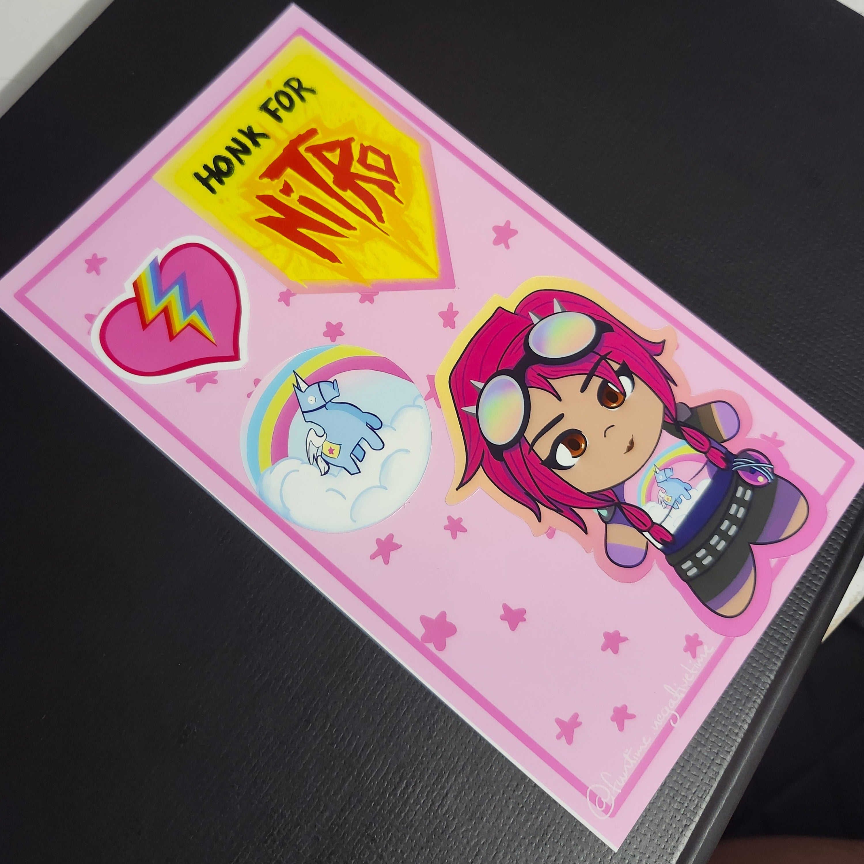 Brite Raider 4x7 Sticker Sheet